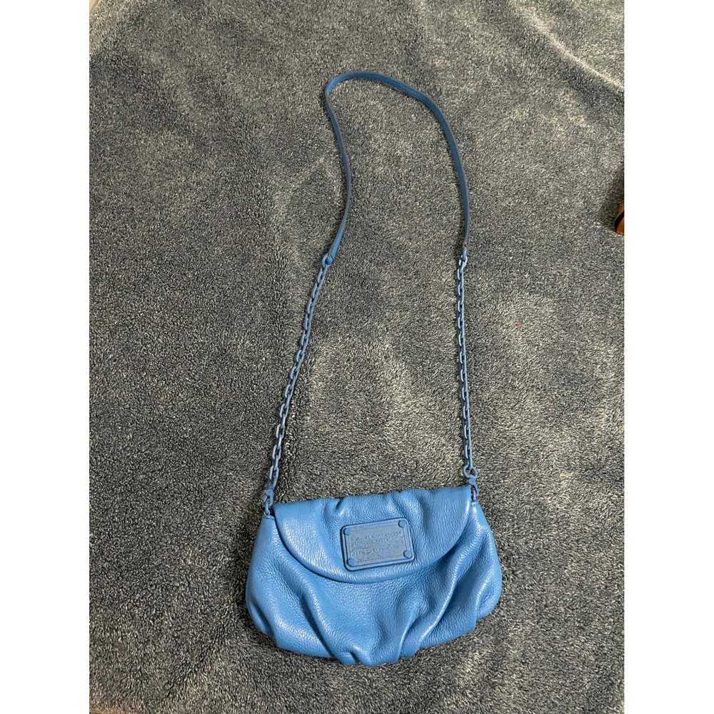 Marc By‎ Marc Jacobs Blue Leather Standard Supply Crossbody Bag Purse